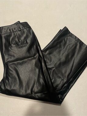 Women’s Black Faux Leather Pants, 31 x 22, NWOT